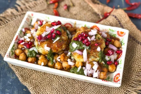 Aloo Tikki Chat - Bombay Grill Milton