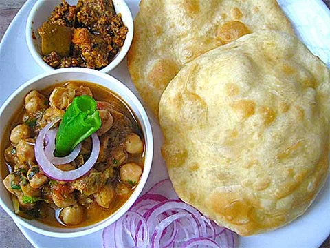 Channa Bhatura Lunch Platter - Bombay Grill Milton
