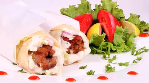Lamb Kabab Roll - Bombay Grill Milton