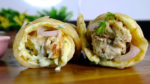 Reshmi Tikka Wrap - Bombay Grill Milton